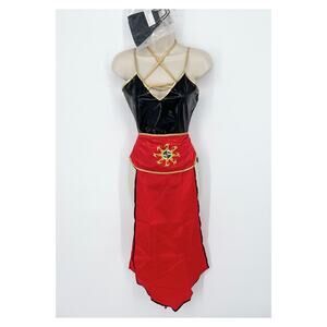Yandy Women's Exclusive Mystic Darkness Warrior Ninja Costume NEW M Red, Black